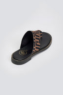 Σανδάλια υφασμάτινα με print Tfp - Καφέ - thefashionproject.gr - TFP