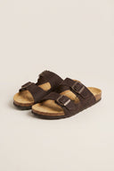 Plakton - Sandals Anatomical Footbed - Brown Suede