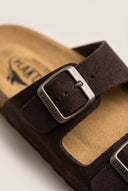Plakton - Sandals Anatomical Footbed - Brown Suede