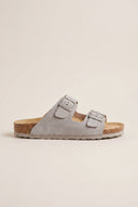 Plakton - Sandals Anatomical Footbed - Light Grey Suede