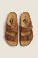 Plakton - Sandals Anatomical Suede - Tan Suede