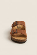 Plakton - Sandals Anatomical Suede - Tan Suede