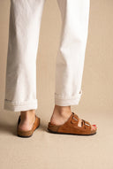 Plakton - Sandals Anatomical Suede - Tan Suede