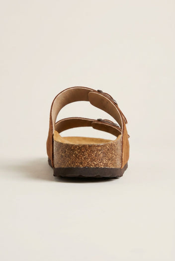 Plakton - Sandals Anatomical Suede - Tan Suede