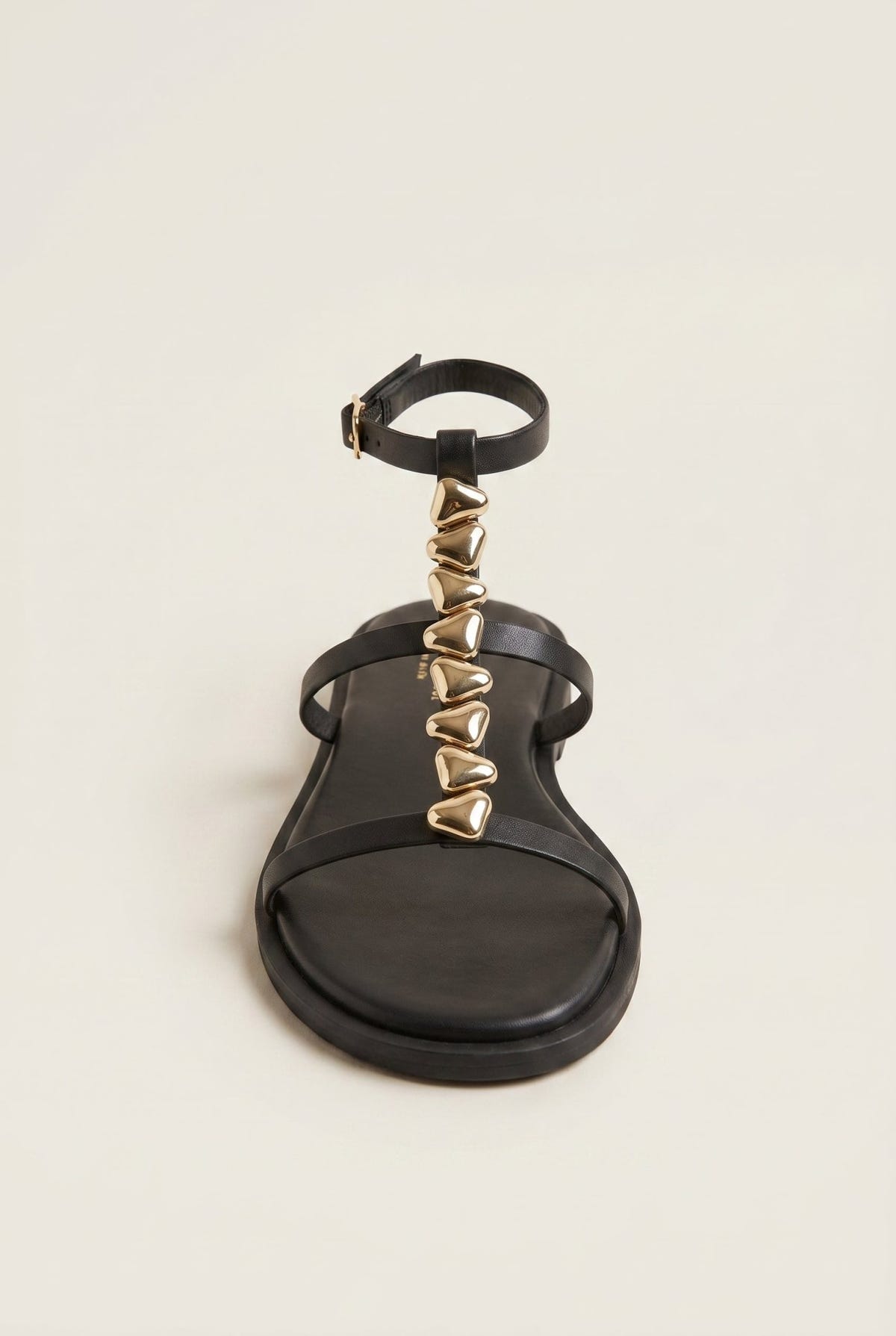 TFP - Sandals Ankle Strap Metal Detail - Black Matte