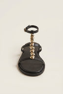 TFP - Sandals Ankle Strap Metal Detail - Black Matte