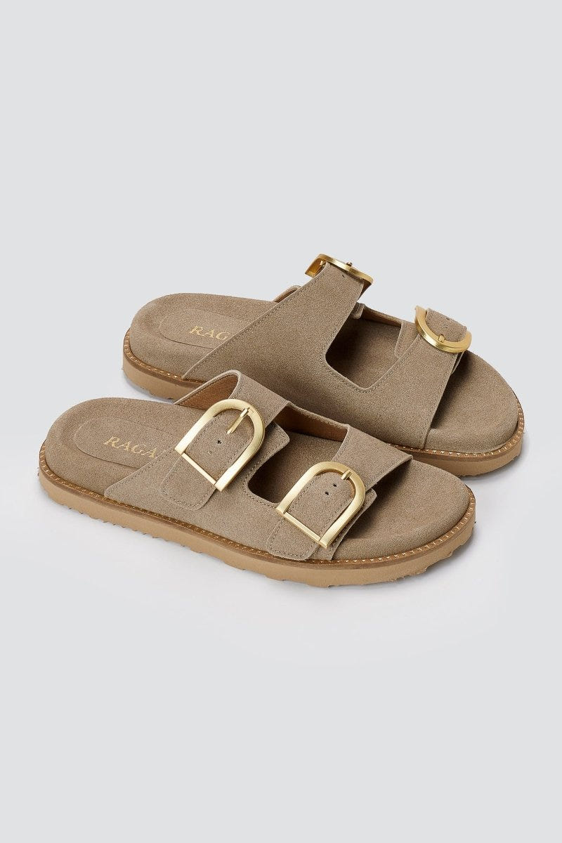 RAGAZZA - Sandals - Beige Suede