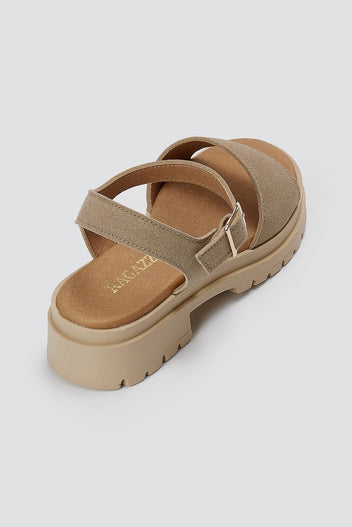 RAGAZZA - Sandals - Beige Suede
