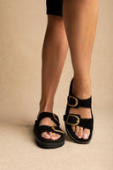 RAGAZZA - Sandals - Black Suede