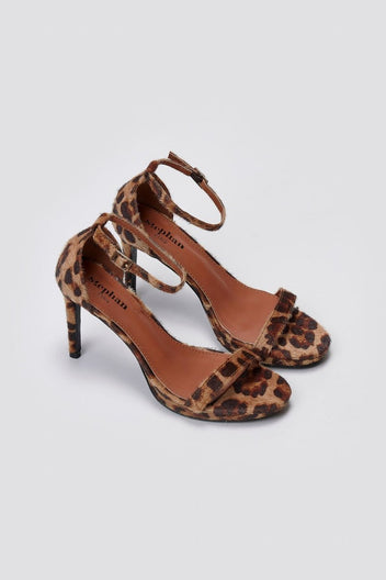 Sandals Platform Heel - Leopard Pony - thefashionproject.gr - Stephan