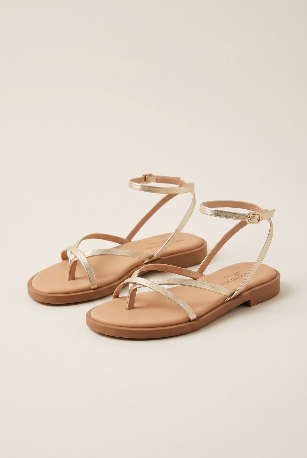 TFP - Sandals Side Strap Closure - Light Gold