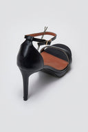 Sandals Stiletto Heel - Black Matte - thefashionproject.gr - Stephan