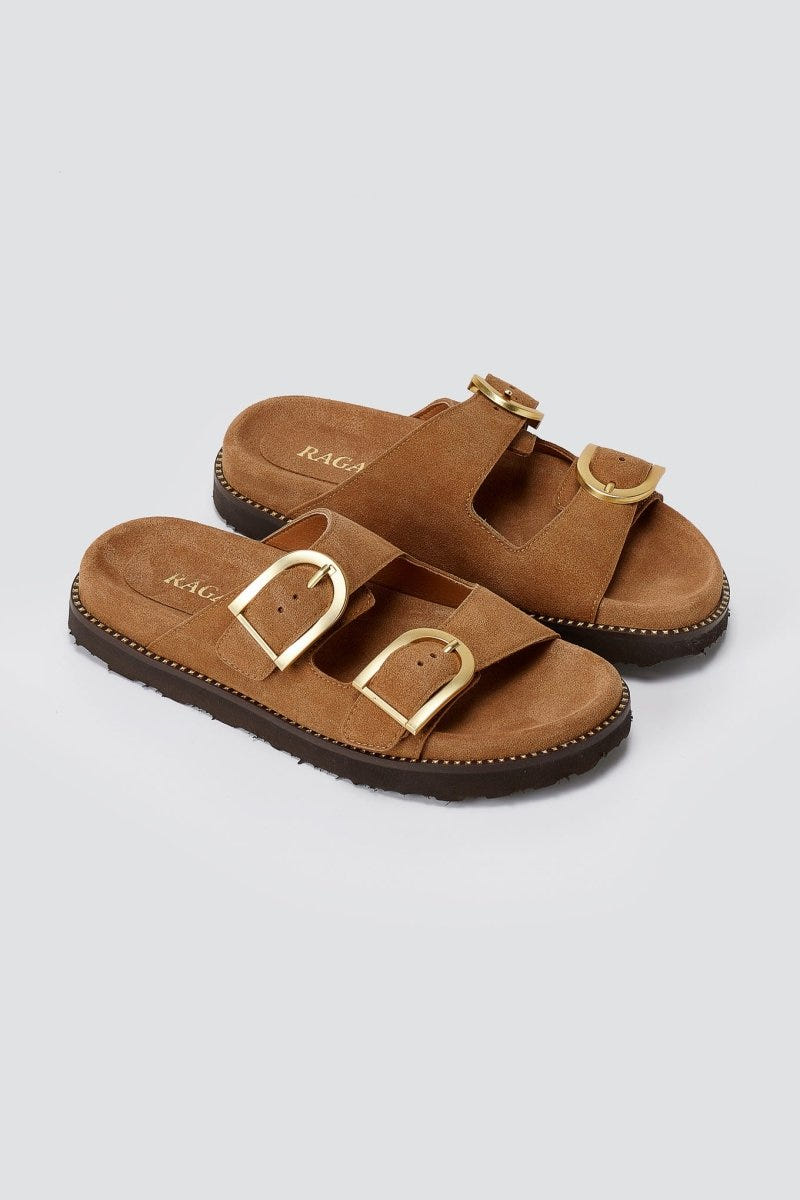 RAGAZZA - Sandals - Tan Suede