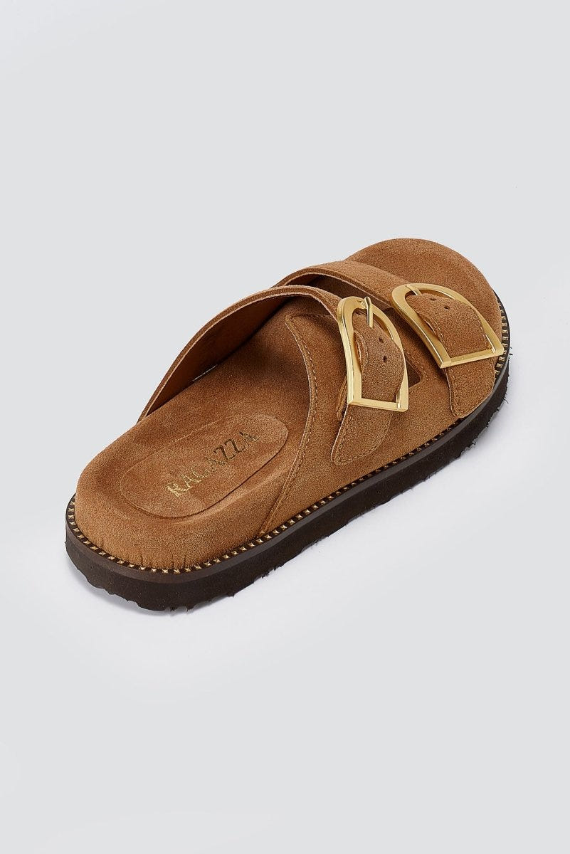 RAGAZZA - Sandals - Tan Suede