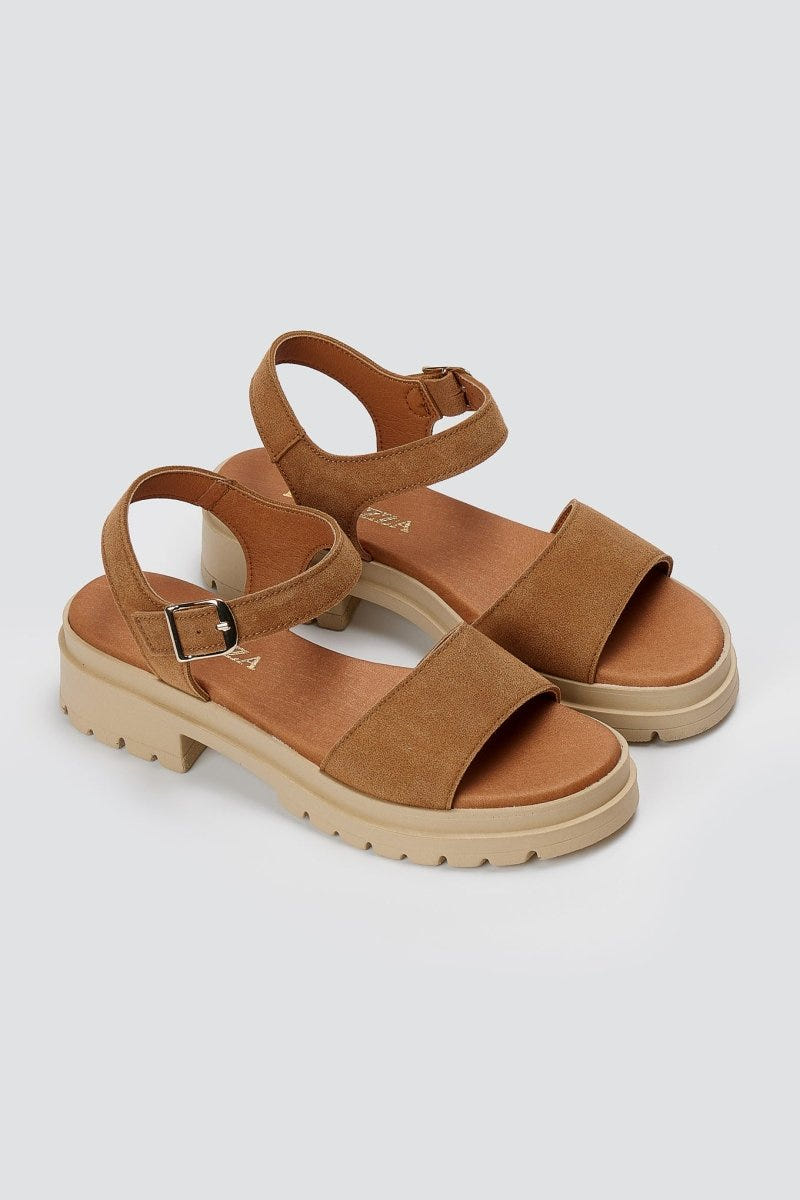 RAGAZZA - Sandals - Tan Suede