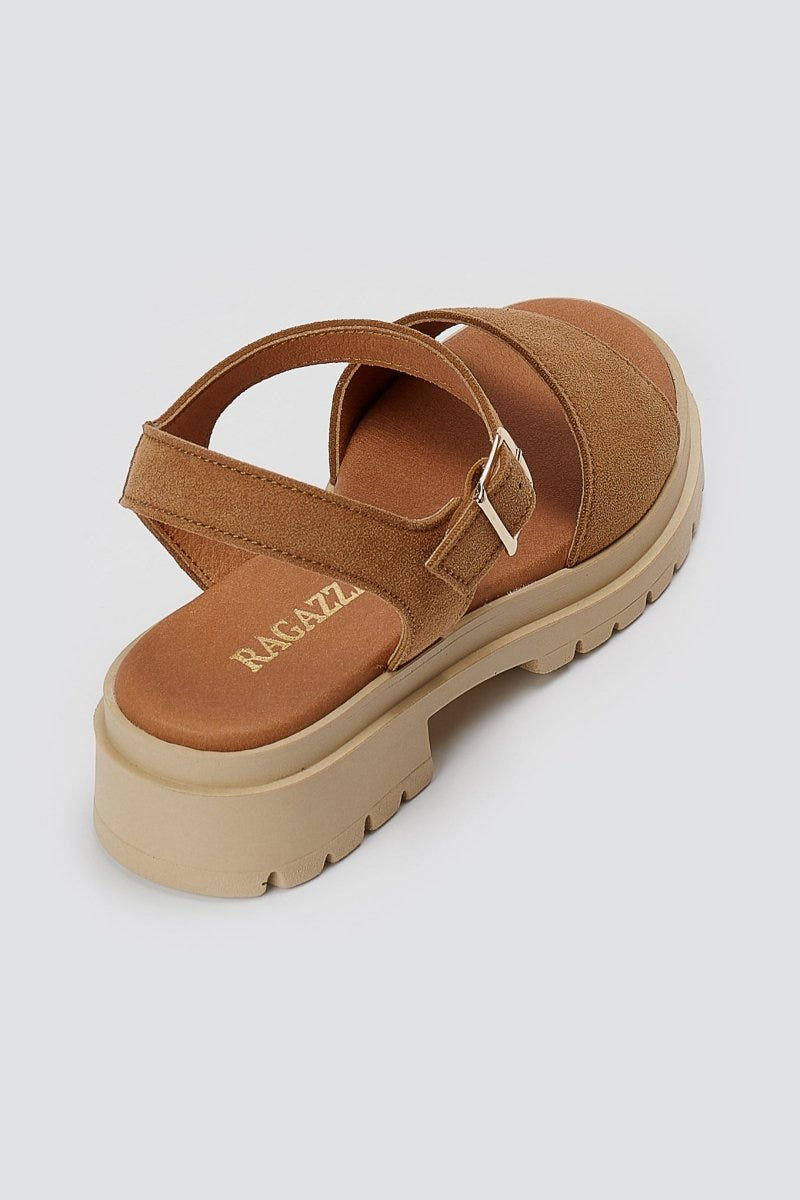RAGAZZA - Sandals - Tan Suede