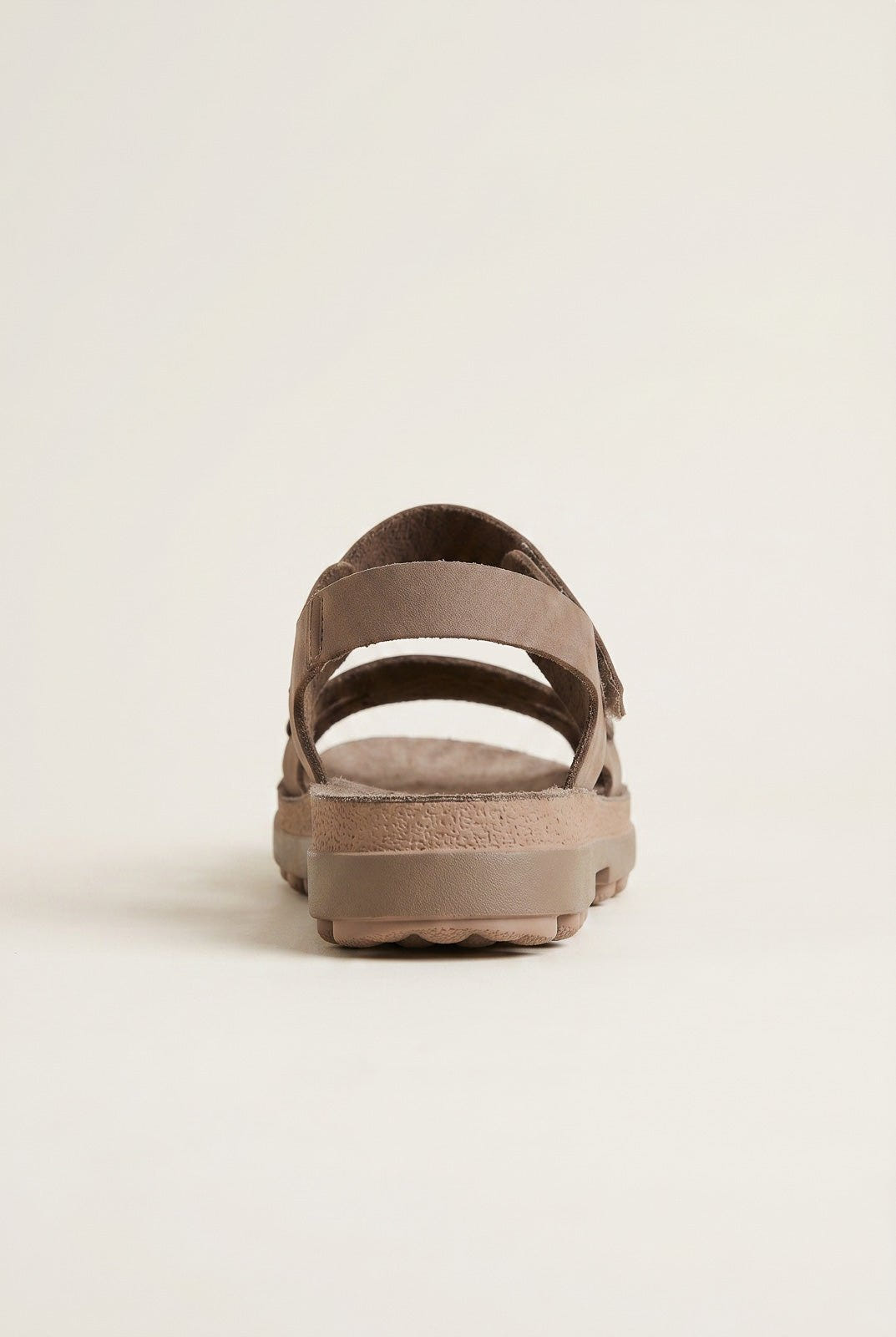 FANTASY SANDALS - Sandals Velcro Anatomic Footbed - Taupe Suede