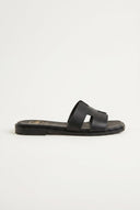 TFP - Sandals Wide Cut Out Strap - Black Matte