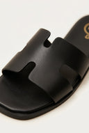 TFP - Sandals Wide Cut Out Strap - Black Matte