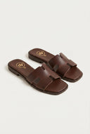TFP - Sandals Wide Cut Out Strap - Brown Matte