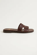 TFP - Sandals Wide Cut Out Strap - Brown Matte