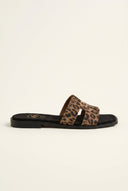 TFP - Sandals Wide Cut Out Strap - Leopard