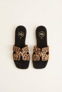 TFP - Sandals Wide Cut Out Strap - Leopard