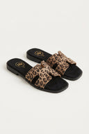 TFP - Sandals Wide Cut Out Strap - Leopard