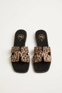 TFP - Sandals Wide Cut Out Strap - Leopard