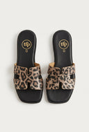 TFP - Sandals Wide Cut Out Strap - Leopard