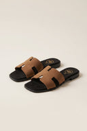 TFP - Sandals Wide Cut Out Strap - Mocha