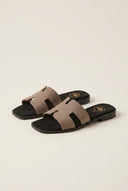 TFP - Sandals Wide Cut Out Strap - Taupe