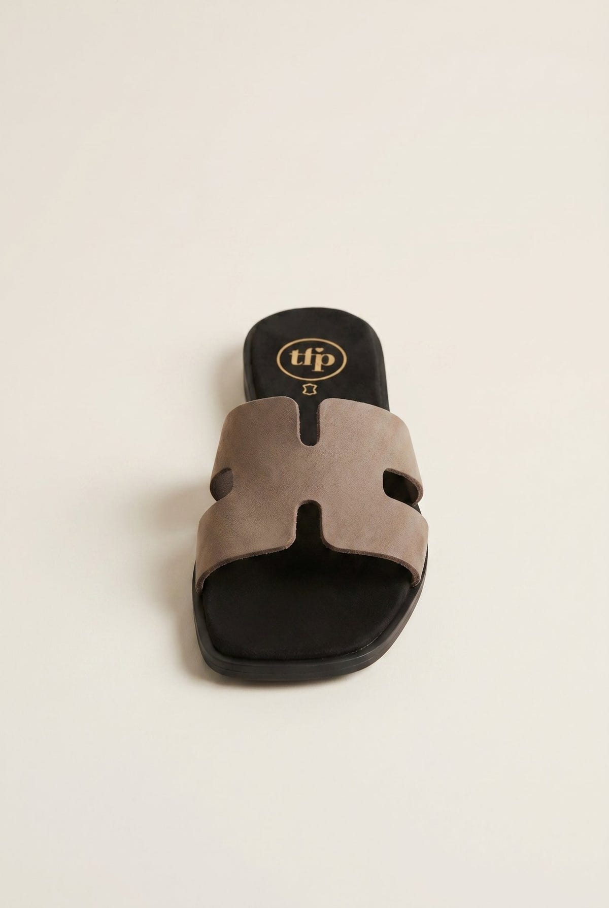 TFP - Sandals Wide Cut Out Strap - Taupe