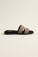 TFP - Sandals Wide Cut Out Strap - Taupe