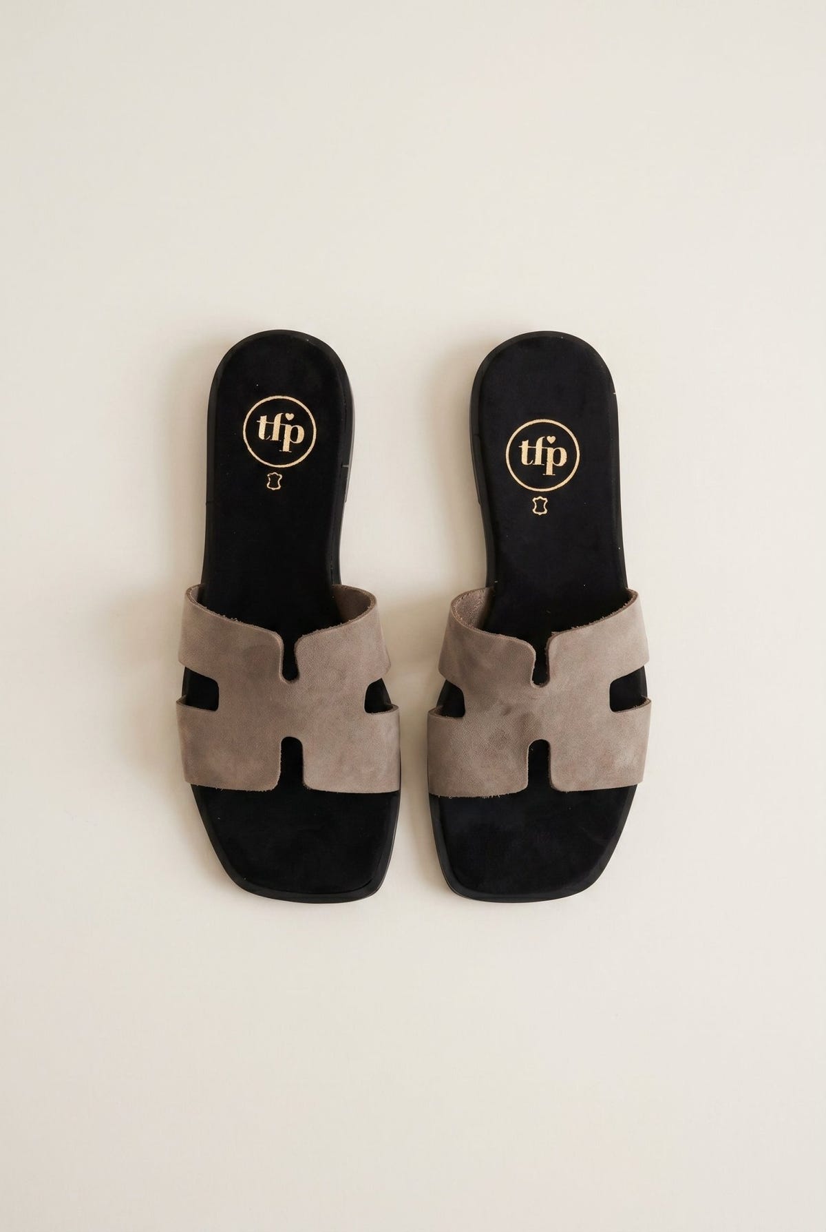 TFP - Sandals Wide Cut Out Strap - Taupe