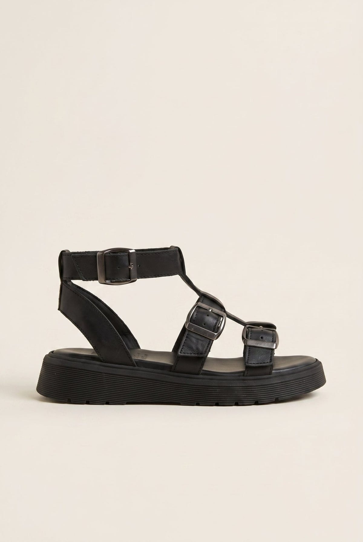 TFP - Sandals Wide Strap Side Buckle - Black Matte