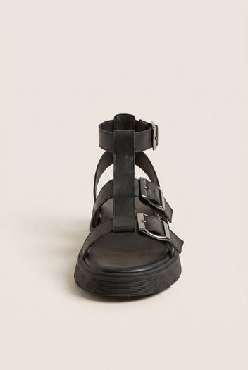 TFP - Sandals Wide Strap Side Buckle - Black Matte