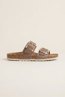 Inter - Bios - Sandals Wide Strap Statement Buckle - Beige