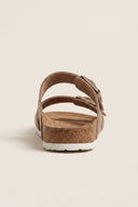 Inter - Bios - Sandals Wide Strap Statement Buckle - Beige