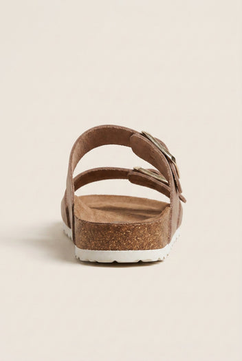 Inter - Bios - Sandals Wide Strap Statement Buckle - Beige
