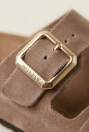 Inter - Bios - Sandals Wide Strap Statement Buckle - Beige