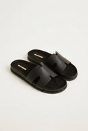 CORINA - Sandals with Cutouts - Black Matte