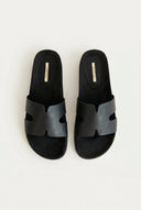 CORINA - Sandals with Cutouts - Black Matte