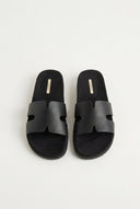 CORINA - Sandals with Cutouts - Black Matte