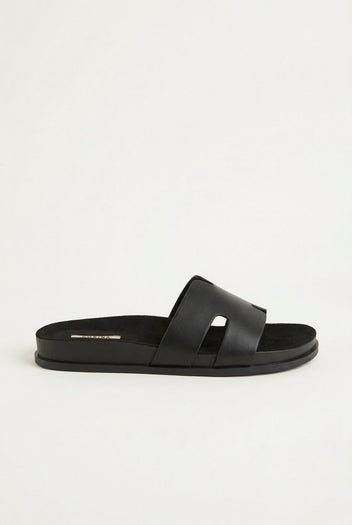CORINA - Sandals with Cutouts - Black Matte