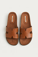 CORINA - Sandals with Cutouts - Tan Matte