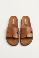 CORINA - Sandals with Cutouts - Tan Matte