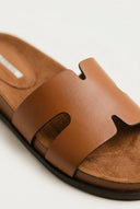 CORINA - Sandals with Cutouts - Tan Matte