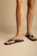 CORINA - Sandals with Metallic Detail - Bordeaux Matte