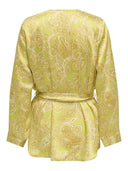 Σατέν κιμονό με λαχούρια ONLY 15343038 - Lime - thefashionproject.gr - ONLY